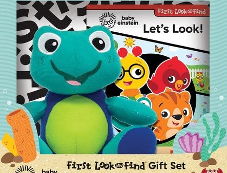 Baby Einstein: Let s Look! First Look and Find Gift Set Book and Turtle Plush For Discount