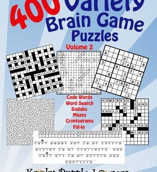 Variety Brain Game Puzzle Book, Volume 2: 400 Puzzles Online Hot Sale