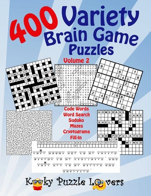 Variety Brain Game Puzzle Book, Volume 2: 400 Puzzles Online Hot Sale