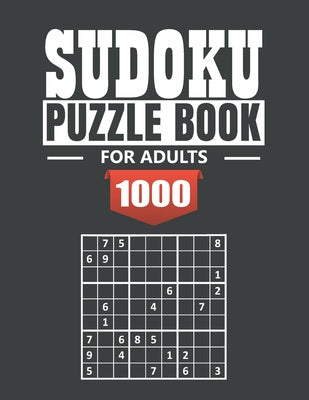 Sudoku puzzle book for adult: 1000 Easy to Extreme Sudoku Puzzles with Solutions - paperback game - suduko puzzle books for adults large print - sad Online now