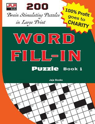 Word Fill-In Puzzle Book 1 Discount