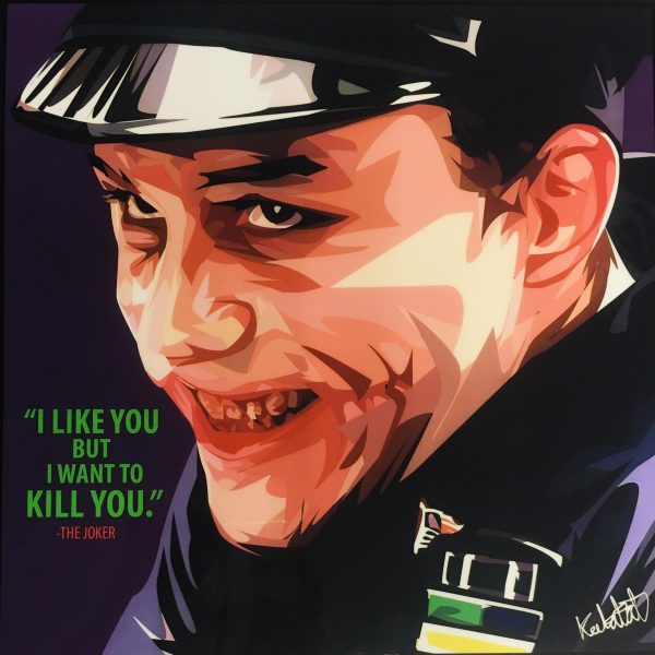 The Joker Ver:3_ I Like You But.. Pop Art (10 X10 ) Online now