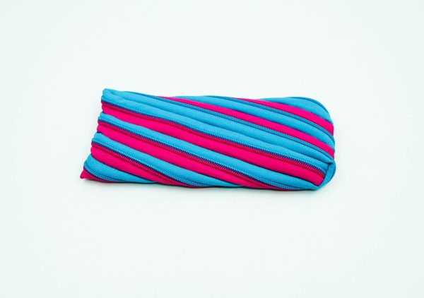 Zipit Bright Twister Pouch: Blue & Pink Discount