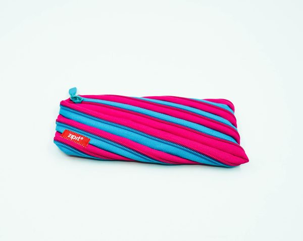 Zipit Bright Twister Pouch: Blue & Pink Discount