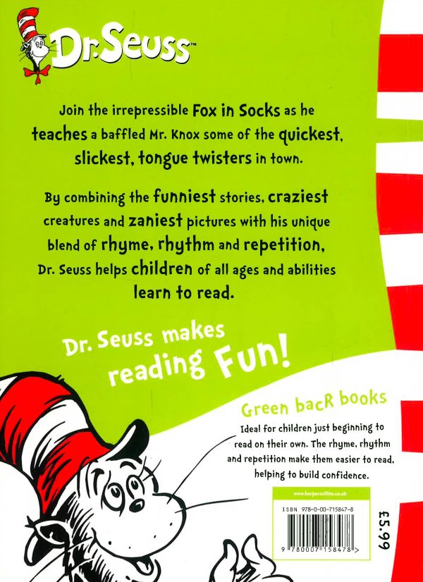 Fox In Socks: Green Back Book (Dr. Seuss - Green Back Book) Hot on Sale