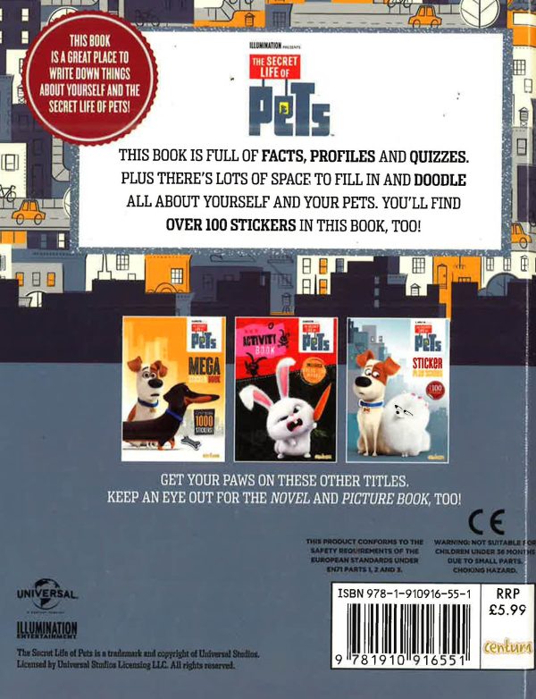 The Secret Life Of Pets: Fun Book! Online Sale